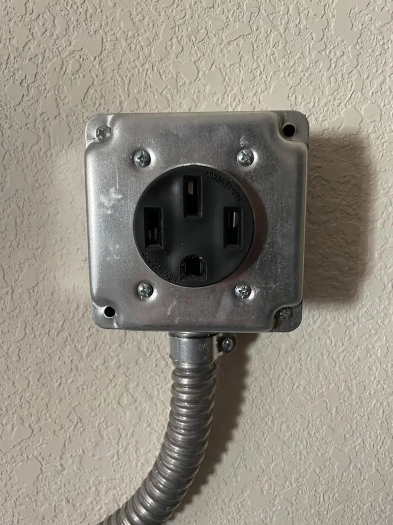 NEMA 14-50 outlet installed for Smart Home Electrical in Joshua